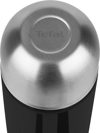 Tefal Senator Flask Μπουκάλι Θερμός Ανοξείδωτο BPA Free 500ml Μαύρο με Καπάκι-Κύπελλο