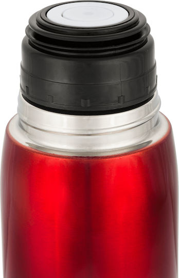 Bialetti Thermal Bottle Μπουκάλι Θερμός Ανοξείδωτο BPA Free 460ml Κόκκινο με Καπάκι-Κύπελλο