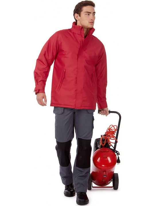 JM970 Men's Winter Jacket Waterproof and Windproof Red
