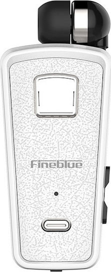 Fineblue F970 In-ear Bluetooth Handsfree Ακουστικό Πέτου Ασημί