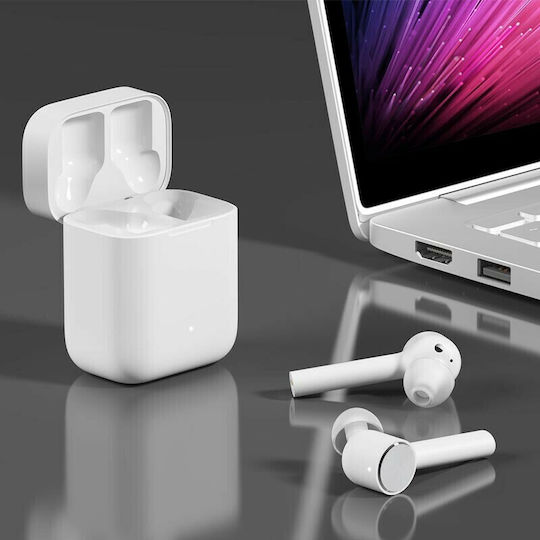 Xiaomi Mi True Wireless Earphones In-ear Bluetooth Handsfree cu Rezistență la Transpirație și Carcasă de Încărcare Alb