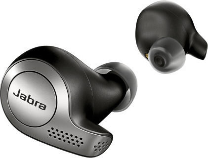 Jabra Elite 65t In-ear Bluetooth Handsfree Ακουστικά με Αντοχή στον Ιδρώτα και Θήκη Φόρτισης Titanium Black