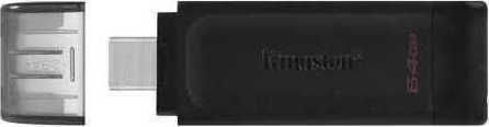 Kingston DataTraveler 70 64GB USB 3.2 Stick με σύνδεση USB-C Μαύρο