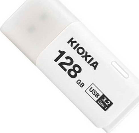 Kioxia TransMemory U301 128GB USB 3.2 Stick Λευκό