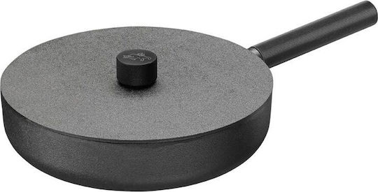 Skeppshult Noir Pan With Lid made of Cast Iron 28cm