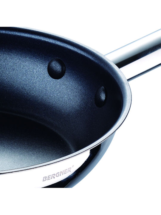 Bergner Gourmet Pan made of Stainless Steel with Non-Stick Coating 24cm