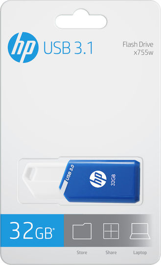 PNY HP x755w 32GB USB 3.1 Stick Μπλε