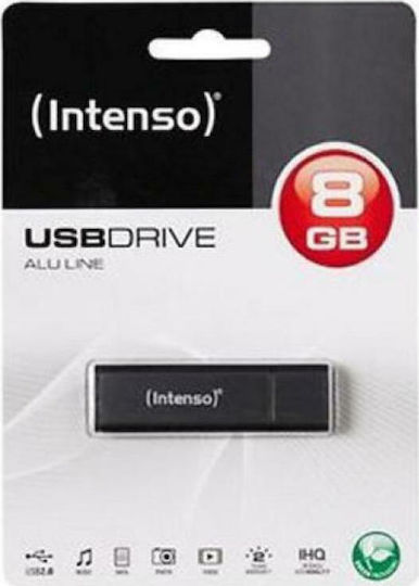 Intenso Alu Line 8GB USB 2.0 Stick Gray