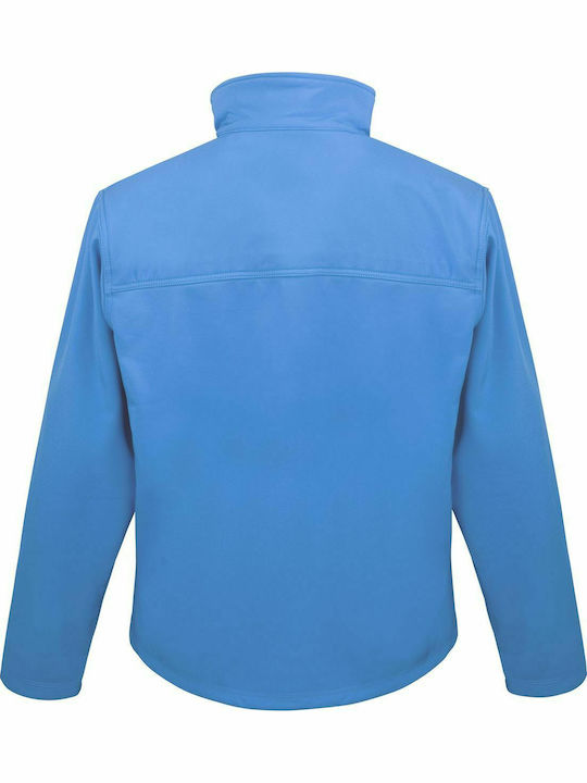 Result Men's Winter Softshell Jacket Waterproof and Windproof Blue