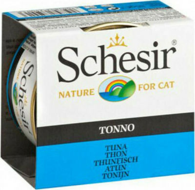 Schesir Nature for Cat Nasses Katzenfutter für Katze in Dose mit Thunfisch 14x85gr