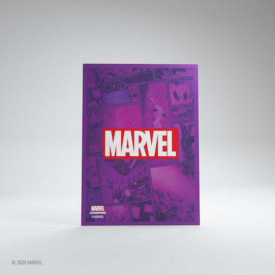 Gamegenic Marvel Champions Art Marvel Card Sleeves Standard Size 50τμχ Purple