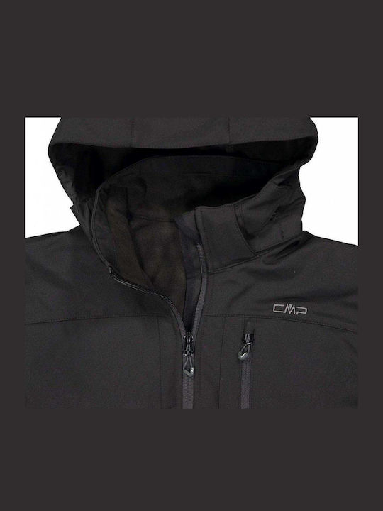 Winter Jacket Softshell Waterproof and Windproof Black
