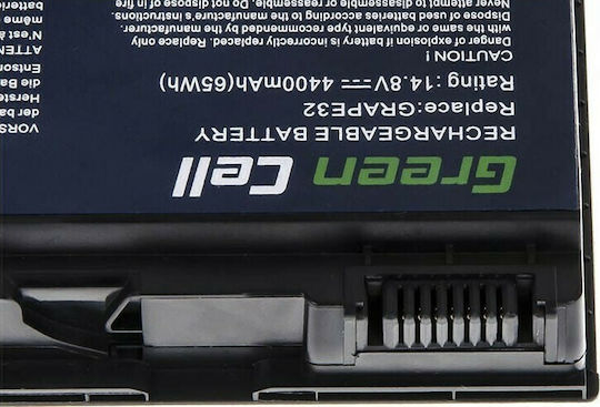 Green Cell Compatible Battery for Acer TravelMate 5220/5520/5720/7520 with 4400mAh