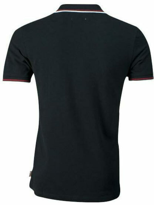 Lion Polo Short Sleeve T-shirt Black