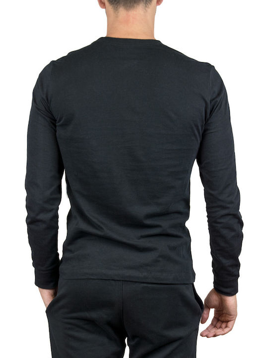 Long Sleeve Athletic Blouse Black