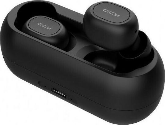 QCY T1c In-Ear Bluetooth-Freisprecheinrichtung Kopfhörer mit Ladeetui Schwarz