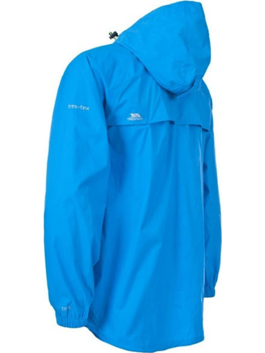Qikpac Unisex Cobalt UAJKRAI10001 Μπουφάν Αδιάβροχο και Αντιανεμικό Μπλε