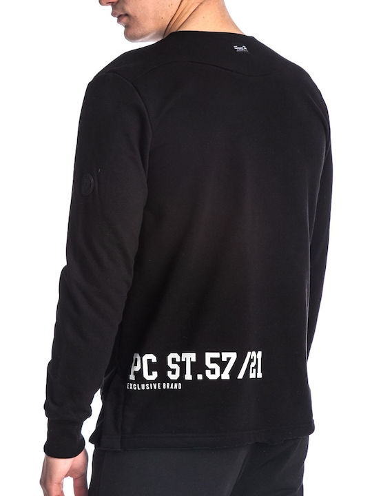 Paco & Co Herren Sweatshirt Schwarz