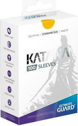 Ultimate Guard Katana Standard Card Sleeves Standard Size 100τμχ Yellow