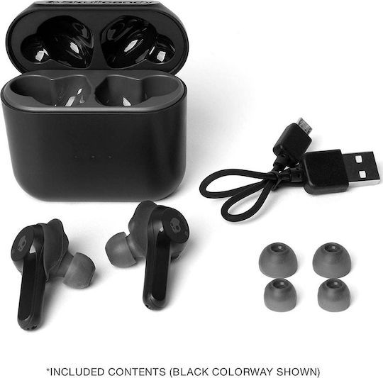 Skullcandy Indy In-ear Bluetooth Handsfree Earphones with Sweat Resistance and Charging Case Black