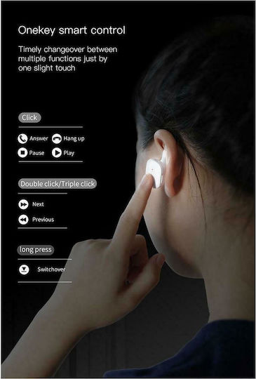 Baseus Encok W02 In-ear Bluetooth Handsfree Earphone White