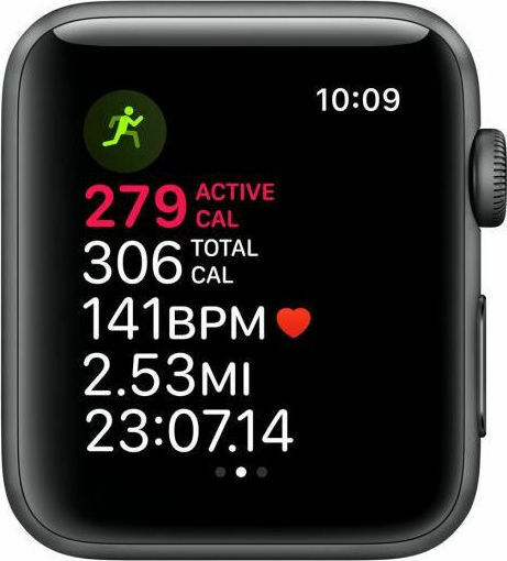 Apple Watch Series 3 Aluminium 42mm Waterproof with Heart Rate Monitor (Space Grey)