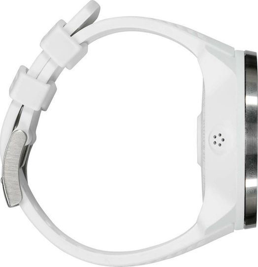 Suunto 9 Baro Stainless Steel 50mm Waterproof Smartwatch with Heart Rate Monitor (White)