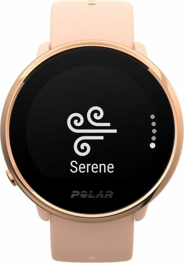 Polar Ignite Oțel inoxidabil 43mm Rezistent la apă Smartwatch (Pink TPU)