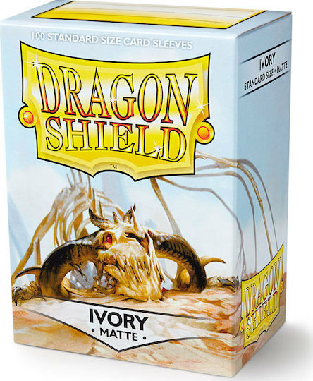 Dragon Shield Dragon Shield Matte Ivory Card Sleeves Standard Size 100τμχ Ivory DSAT-11017