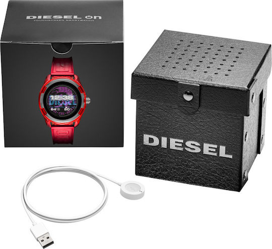 Diesel On Fadelite 45mm Smartwatch with Heart Rate Monitor (Red)