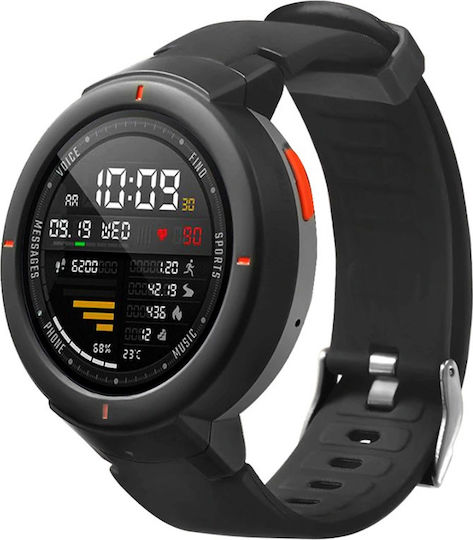 Amazfit Verge 43mm Smartwatch with Heart Rate Monitor (Black)