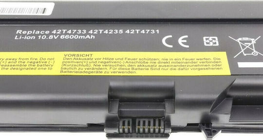Green Cell Compatible Battery for Lenovo ThinkPad L430/L530/T430/T530/W530 with 6600mAh