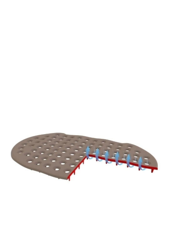 Bama Comfort Χαλάκι Σκύλου Γκρι 38x23εκ.
