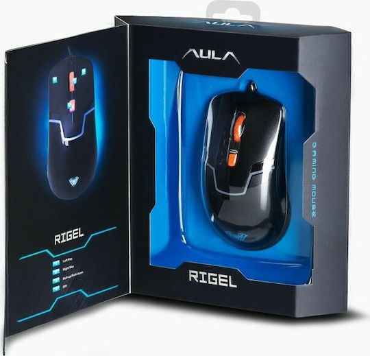 Aula Rigel Gaming Ποντίκι Μαύρο