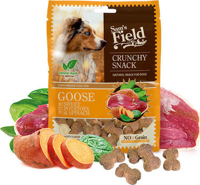 Sam's Field Crunchy Goose with Sweet Potatoes & Spinach Dog Treat Grain Free with Spinach 200gr F100639