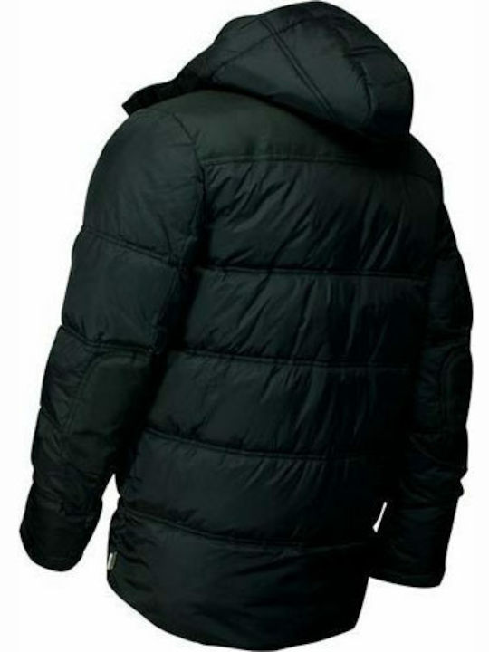 Lonsdale Darren Herren Winter Jacke Lässig Wasserdicht Schwarz