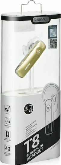 Remax RB-T8 Earbud Bluetooth хендсфри Слушалка Златист