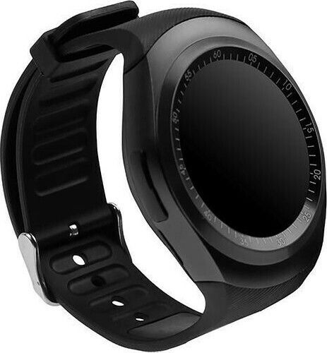 Media-Tech Round Watch GSM MT855 Stainless Steel 40mm με SIM (Μαύρο)