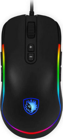 Sades Revolver RGB Gaming Mouse 100000 DPI Negru