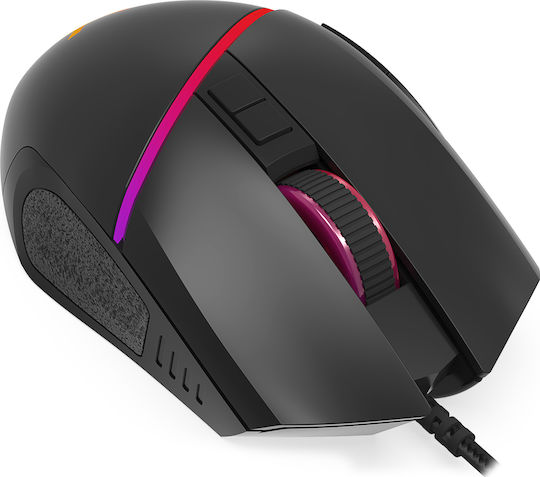 Krux Fuze Mouse RGB Gaming Mouse 12000 DPI Negru