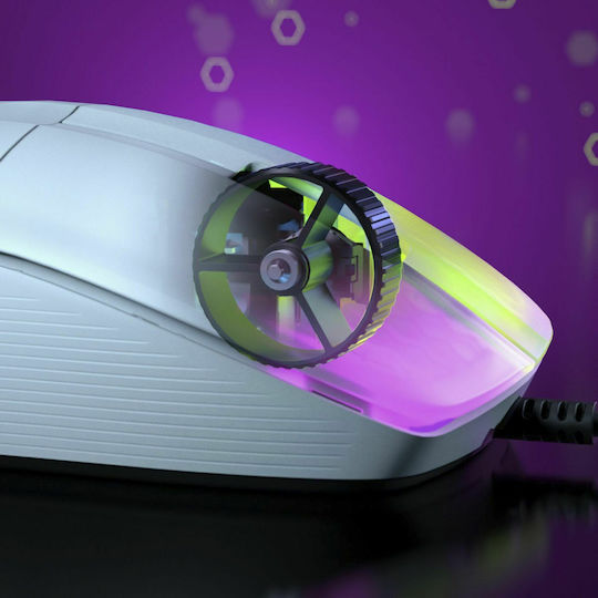 Roccat Kone Pro RGB Gaming Ποντίκι 19000 DPI Λευκό