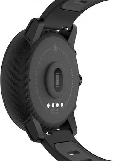 Amazfit Stratos Ceramic 48mm Αδιάβροχο Smartwatch με Παλμογράφο (Black)