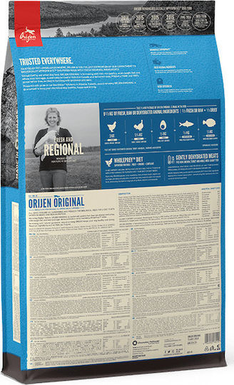 Orijen Original 11.4kg Ξηρά Τροφή Σκύλων χωρίς Σιτηρά & Γλουτένη με Γαλοπούλα, Κοτόπουλο και Ψάρια