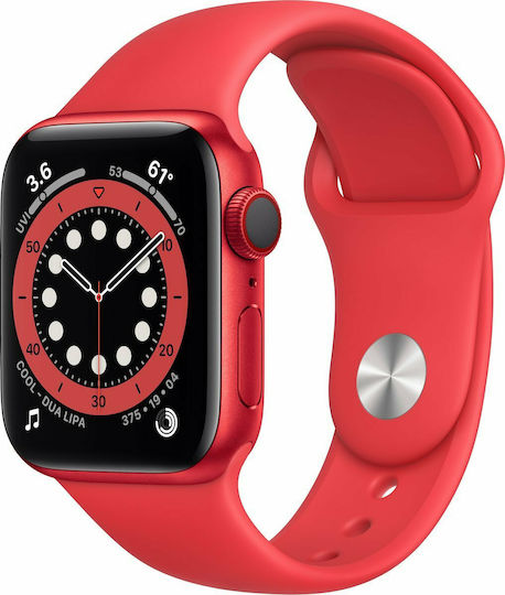 Apple Watch Series 6 Aluminium 44mm Waterproof with Heart Rate Monitor (Product Red)