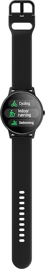 Forever Forevive 2 SB-330 Smartwatch mit Pulsmesser (Schwarz)