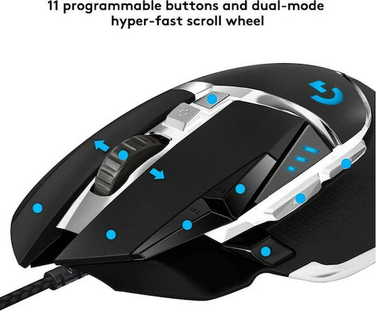 Logitech G502 Hero SE RGB Gaming Ποντίκι 16000 DPI Μαύρο