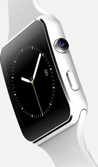 X6 45mm Smartwatch με SIM (Λευκό)