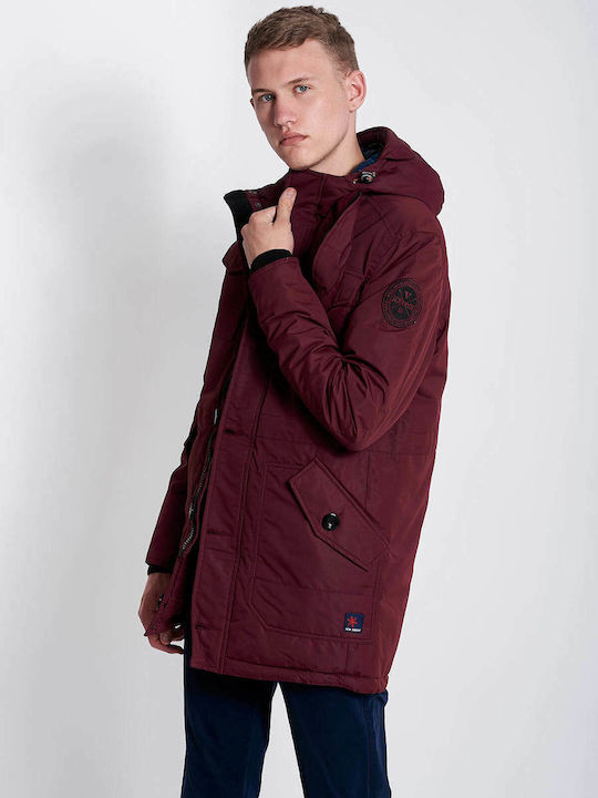 Men's Winter Parka Jacket Cherry
