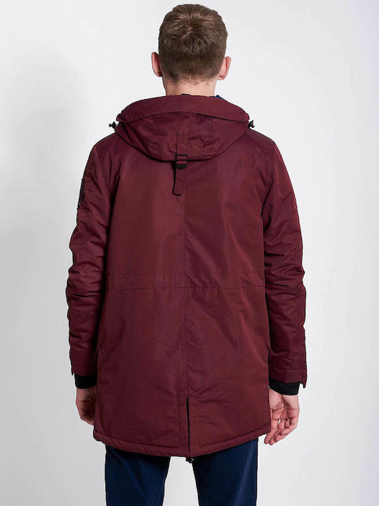 Men's Winter Parka Jacket Cherry