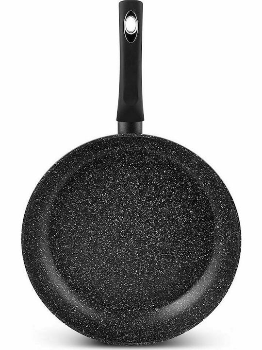 Edenberg Pan With Lid made of Cast Aluminum with Stone Coating Black 24cm